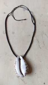 Hecho a medida Impresionante Ojo de tigre grande Cauri Collar de concha de mar Playa natural Inspirado Negrita Estilo bohemio Lujo Tungsteno Bambú - Product Image 4