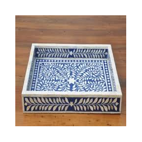 Nueva bandeja de hueso de colección de alta calidad superventas diseño de mosaico hecho a mano fabricante precio al por mayor - Product Image 2