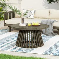 Table basse contemporaine de style farmhouse, réglable en hauteur, portable, en aluminium, pour salon, chambre, décoration intérieure, écologique