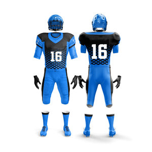 Uniforme de football américain de style dernier cri en gros pour les jeunes, nouveau design à manches courtes et respirant - Product Image 1