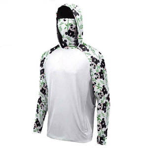 Sweat à capuche de pêche en plein air unisexe avec capuche à manches longues Tissu de refroidissement respirant Matériau évacuant l'humidité et protection UV - Product Image 6