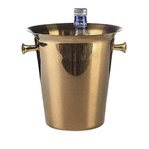 Cubo de Hielo de Lujo Dorado de Acero Inoxidable, Enfriador de Vino con Asas, Enfriador de Champán de Doble Pared Aislado, Cubo para Bar al por Mayor - Product Image 3