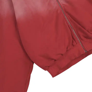 2025 à la mode soleil délavé à l'acide visage complet fermeture éclair blanc strass hommes pull veste manteau hommes fermeture éclair sweats à capuche - Product Image 5