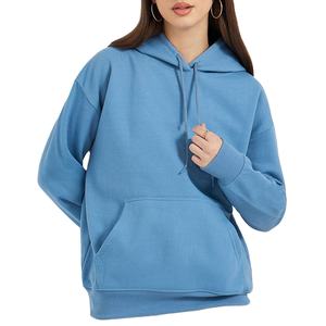 เสื้อฮู้ดดี้ผู้หญิงคุณภาพสูง แบบเรียบ สำหรับงานพิมพ์ พร้อมกระเป๋าข้างสองข้าง รุ่น RSW - Product Image 1