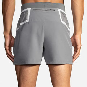 Shorts de course athlétiques 2 en 1 en gros, 100% polyester coton, double couche, jogging, sport, vêtements de sport actifs pour hommes - Product Image 2