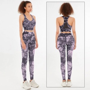 Nueva tendencia superior al por mayor gimnasio Yoga conjunto de alta calidad transpirable mujeres 2 piezas Conjunto elegante diseño entrenamiento chándal - Product Image 3