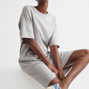 Camiseta personalizada para mujer/camiseta lisa estampada para mujer, Camiseta holgada de algodón en blanco para mujer - Product Image 3