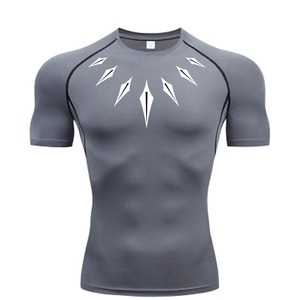 Nouveau 100% coton biologique personnaliser Jogging porter personnalisé 3D imprimé Gym Rash Guard haut de gamme conception hommes chemises - Product Image 2