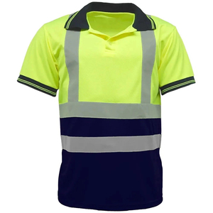 Wholesale Hi <b>Vis</b> Button up Safety Work <b>polo</b> <b>Shirts</b> for Men Reflective <b>High</b> Visibility Reflective Strips Long Sleeve <b>polo</b>-<b>Shirt</b> - Product Image 6
