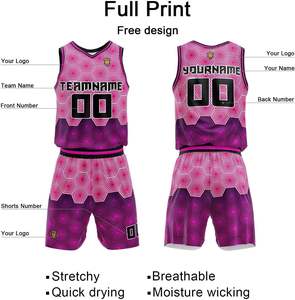 Uniformes de basket-ball à la mode très vendus vêtements d'équipe sublimés pour enfants conception OEM ensemble de tenues de sport de style professionnel à séchage rapide - Product Image 4