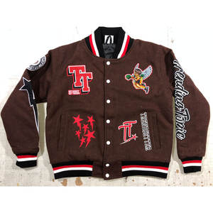 Veste universitaire personnalisée pour femme, veste de baseball en laine OEM, veste de lycée, veste universitaire d'équipe scolaire, fabricant de manteaux universitaires - Product Image 1