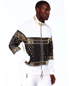 Custom Wholesale Men's Workout Sweat Suit High Quality Tracksuit for Men Street Wear Mens Sportswear Cut & <b>Sew</b> Jacket Tracksuits - Product Image 2