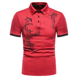 Camisetas de Manga Corta para Hombre, Venta al por Mayor, Corte Regular, Estampado, Tela de Jersey de Poliéster, Secado Rápido, Estilo Casual - Product Image 1