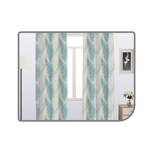 Magnifiquement Imprimé Vibrant Multi Couche Feuille Conception Fenêtre Plate Rideaux Décoratifs En Gros Fabricant - Product Image 2