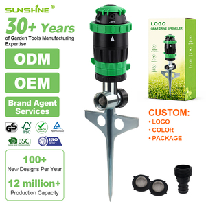 Aspersores de Jardín de Plástico SUNSHINE, Sistema de Riego Automático con Rotación, Mantenimiento para Césped y Agricultura, Contratistas de Riego - Product Image 1