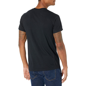 <b>100</b>% Cotton Plain Knitted T-Shirt for Men 200gsm Custom Label <b>Yarn</b> Customizable T-Shirt - Product Image 4