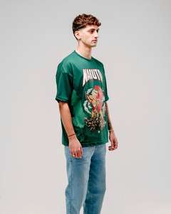 T-Shirt graphique surdimensionné 100% coton de luxe pour hommes impression de citation personnalisée décontracté unisexe mode de rue à la mode tissage non tissé - Product Image 3