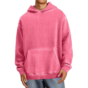 High Quality 100% Cotton Acid Washed Hoodie Embroidered High Street <b>Vintage</b> Style Winter Old <b>Sweater</b> Stone Washed Look Wholesale - Product Image 5