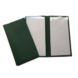 Funda de chequera de cuero PU Premium para hombres y mujeres Soporte de chequera simple con bloqueo RFID - Product Image 2