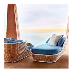 Tumbona de ratán de madera de primera calidad moderna para uso junto a la piscina y en la playa, tumbona hecha a mano, cama de salón fabricada en Indonesia - Product Image 6