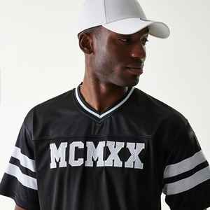 Camiseta Deportiva de Malla Personalizada con Nombre y Número, Estilo Urbano de Primera Calidad, Camiseta de Malla Retro de Corte Cuadrado, Camiseta Corta de Fútbol Americano - Product Image 5