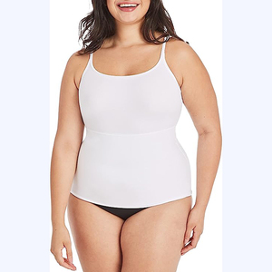 Chất lượng tốt nhất tùy chỉnh thực hiện của phụ nữ mùa hè liền mạch Tank Top thoáng khí vải dệt kim cho tập luyện phong cách giản dị - Product Image 1