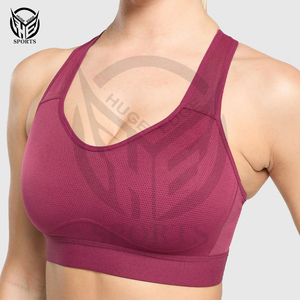Fitness Custom Sujetador de entrenamiento de alta calidad Color sólido Tallas grandes Sujetador deportivo cómodo para mujeres - Product Image 4