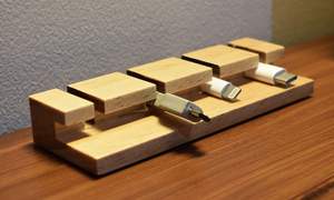 Support de gestion des câbles en bois artisanal, travail de qualité supérieure, prix d'usine bas - Product Image 2