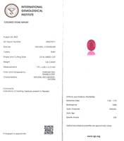 Rubis naturel certifié IGI, taille ovale, 1,46 carats, 7,91*6,05*3,12 mm, couleur rouge premium, lustre excellent, origine Mozambique, pierre précieuse