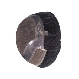 Toupet pour homme Taz Hair, perruque 100% cheveux humains, densité brute 60%-150%, cheveux indiens Remy, pièces imperméables, vague d'eau - Product Image 3