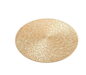 Mantel Individual de Metal de Color dorado para Decoración de mesa, alfombrillas y almohadillas redondas de estilo moderno para uso decorativo de mesa de cocina - Product Image 2