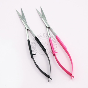   Tijeras para Cutículas y Pestañas Spring Scissors, Punta Recta y Puntiaguda, Acero Inoxidable, 5 Pulgadas, Herramienta de Manicura y Belleza para Salón - Product Image 1