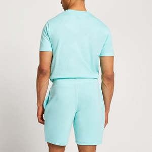 Ensemble personnalisé d'usine de t-shirts et shorts 100% coton pour hommes Streetwear d'été T-shirt à col rond imprimé - Product Image 6