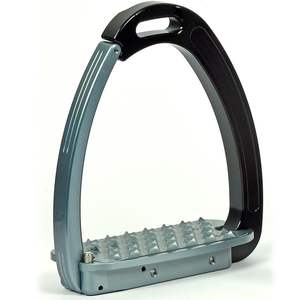 Matériau solide Fournitures d'équitation Offset Flexible Rainbow Gloss Étriers de sécurité Antidérapant Protection de la cheville Équestre - Product Image 1