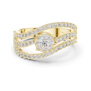 0.766 CT Lab Diamond Engagement <b>Ring</b> VVS-VS EF Clarity 18KT, 14KT, 10KT Gold & 925 <b>Silver</b> Rose, Yellow, White Gold & - Product Image 2