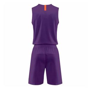 Maillot de basket-ball fait en polyester col en V conception personnalisée uniformes de basket-ball pour les jeunes avec un design personnalisé et imprimé - Product Image 3