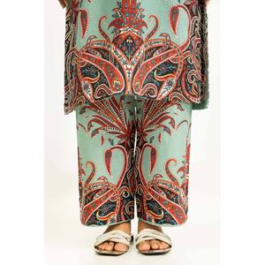 Conjunto Coordinado Bohemio con Estampado Cruzado IPST-55238 XS/XS, Top de Manga Tres Cuartos y Pantalones Cortos para Primavera/Verano - Product Image 3