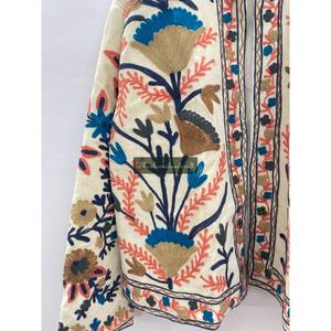 Uzbek Hand Embroidery Floral Pattern Coat Boho Hippies Style Women for Spring Season Unisex Cotton Suzani <b>Velvet</b> <b>Jacket</b> Coat - Product Image 3