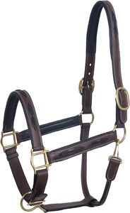 Licol en cuir de luxe avec coiffe anatomique. Casque à double réglage et réglable au niveau du nez - Product Image 5