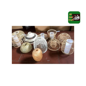 Lámpara colgante de bambú natural 100%, decoración interior ecológica hecha a mano para el hogar - Product Image 6