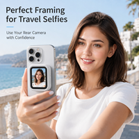 Écran de Moniteur Vlog pour Smartphone avec Transmission Vidéo Sans Fil, Affichage Portable de 2,4 pouces TFT pour Caméra Arrière de Téléphone avec Diffusion en Direct