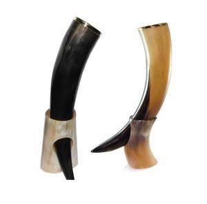 Verre à bière en corne d'animal personnalisable, écologique et moderne, style corne de vache, taille et logo personnalisés, finition polie, design culture viking - Product Image 4