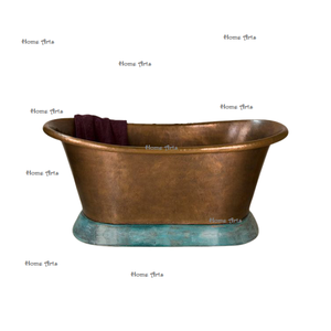 Bañera de cobre de diseño antiguo, tamaño y forma personalizados, bañera independiente de alta calidad a precio competitivo - Product Image 2