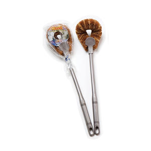 Escobilla de baño de fibra de coco natural de primera calidad, versátil y eficaz en varias superficies, cepillos de limpieza - Product Image 2