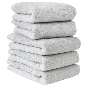 [Wholesale Products] HIORIE Osaka Senshu Brand Towel 100% Cotton Hotel Style Towel Combed Yarn Hand Towel 34*85cm 450GSM Grey