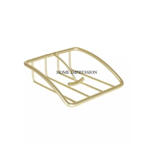 Porte-serviettes vertical en métal créatif Porte-serviettes pour table à manger de restaurant Boîte à serviettes classique polie or de la meilleure qualité - Product Image 3