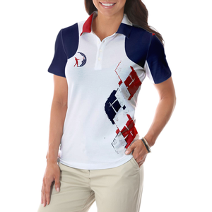 Camiseta de Golf de Manga Corta para Mujer, de Alto Rendimiento, Secado Rápido, Transpirable, 100% Poliéster, con Cuello Camisero - Product Image 4