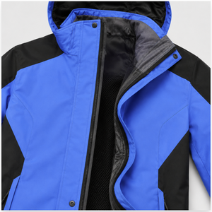 เสื้อแจ็คเก็ตกันน้ำแบบมีฮีตเตอร์บุนวมสีสันตัดกันสำหรับทุกเพศ - Product Image 3