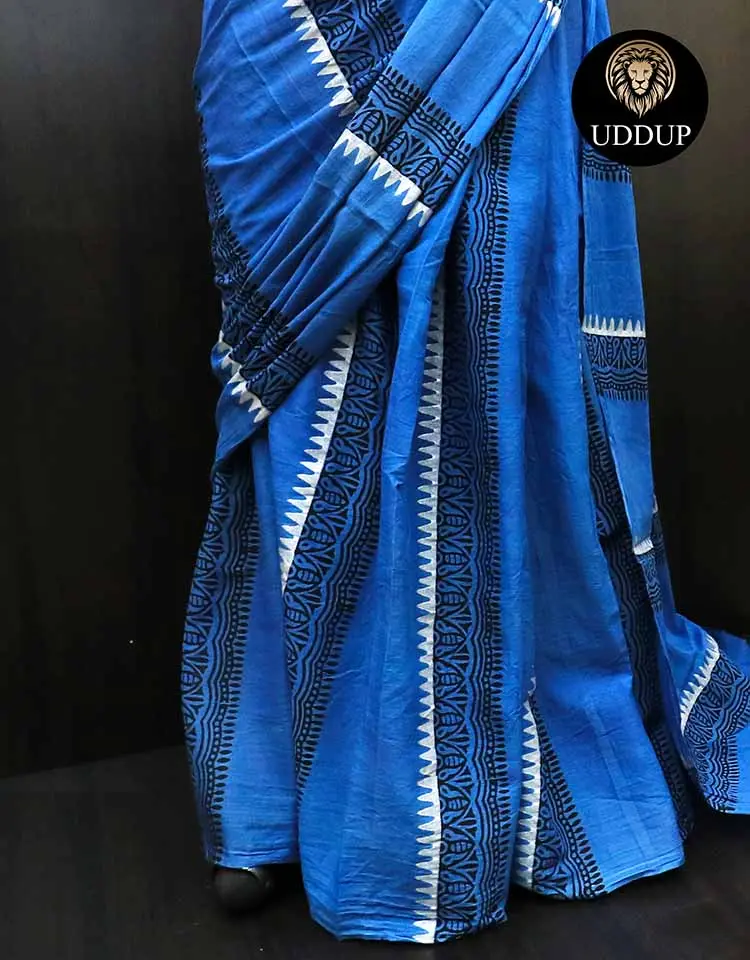 Ethnic Clothing Indian Traditional Cotton Silk Sarees for women Jacquard Border with Digital Printed Saree Wholesaler