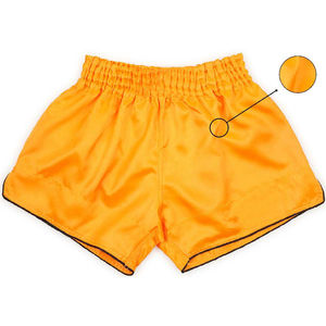 Pantalones Cortos de Boxeo Muay Thai Unisex al por Mayor, Suaves, Transpirables, con Logotipo Frontal, de Secado Rápido, 100% Poliéster - Product Image 1